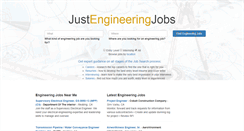 Desktop Screenshot of justengineeringjobs.com