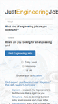 Mobile Screenshot of justengineeringjobs.com