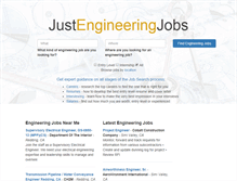 Tablet Screenshot of justengineeringjobs.com